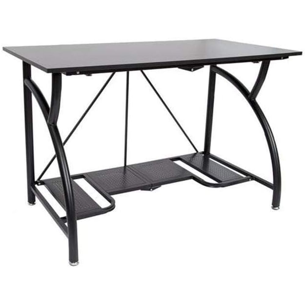 Desk Setup Laptop And Monitor - Space-Saving Collapsible Computer Desk for Home