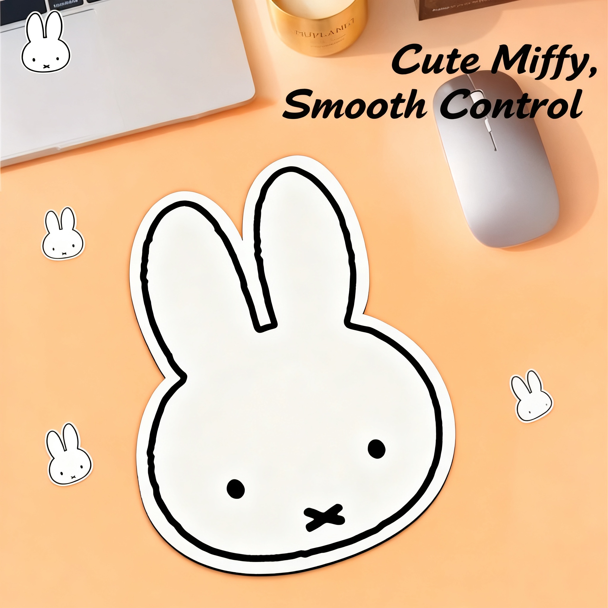 Desk Setup Cute - Cute Desk Mat Miffy Rabbit Cartoon