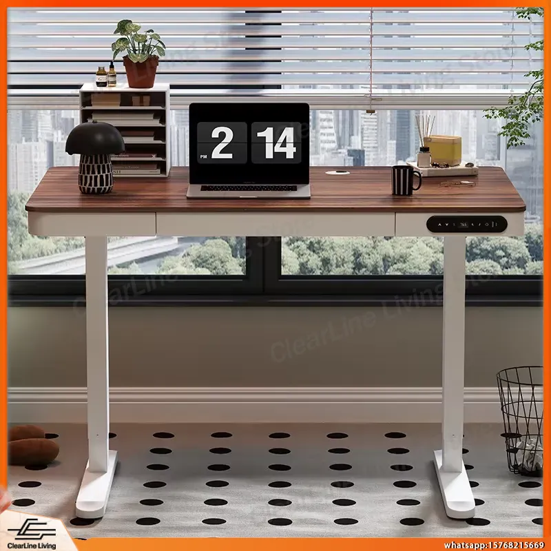 Desk Setup For Office - Electric Height Adjustable Gaming Desk with