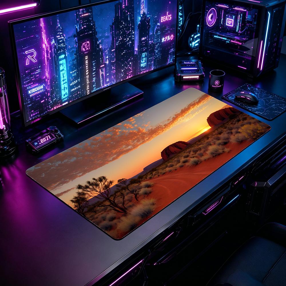Gaming Mouse Pad Australia Nat - Desk Setup Natural ulasan dan harga