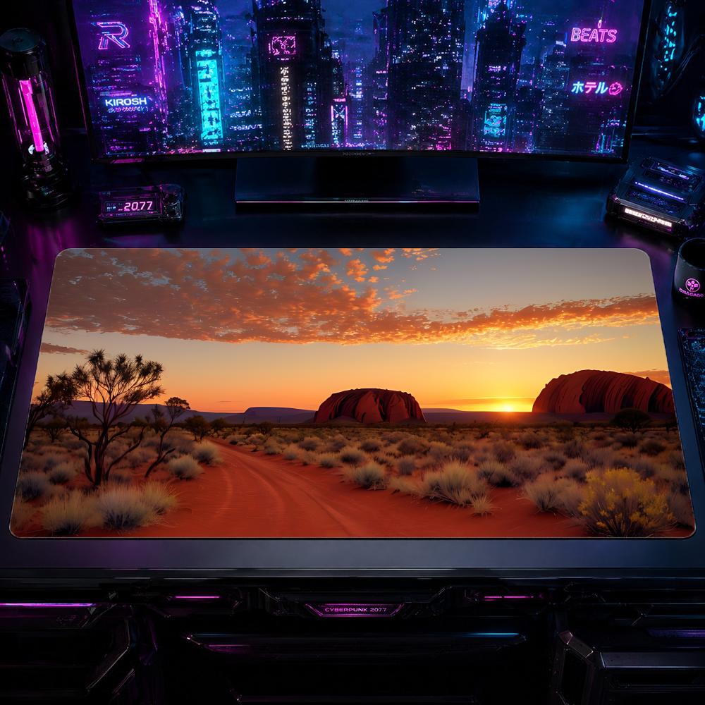 Gaming Mouse Pad Australia Nat - Desk Setup Natural ulasan dan harga