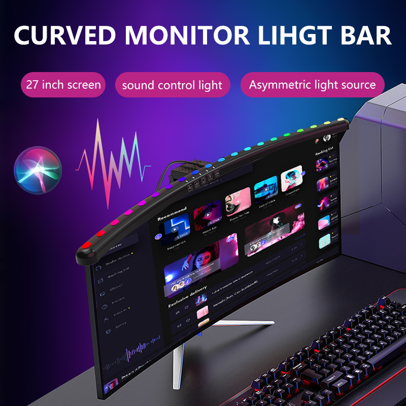 RGB Light Bar Monitor Smart Wi - Desk Setup For Office ulasan dan harga
