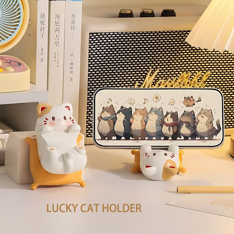Cute Cartoon Cat Desktop Ornam - Desk Setup Cute ulasan dan harga