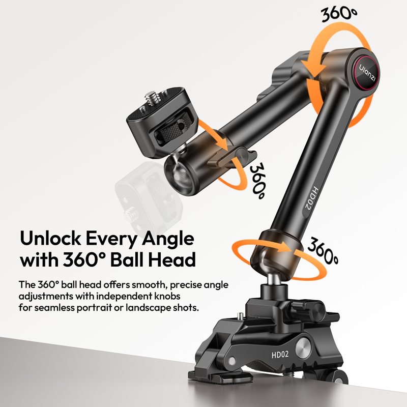 Ulanzi 10 inch Magic Arm Kit H - Monitor Arm Clamp ulasan dan harga