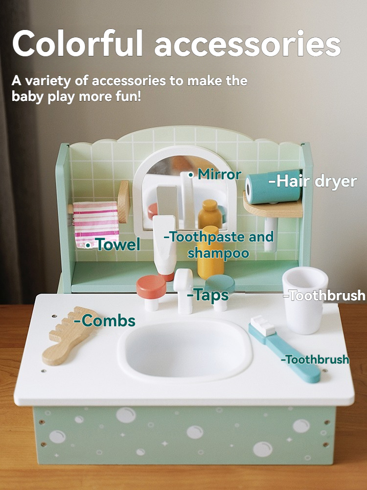 Children Wooden Dressing Table - Desk Setup Kids ulasan dan harga