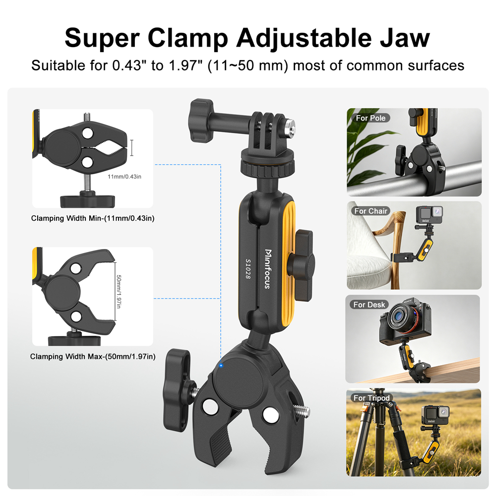 Super Clamp with 360° Dual Bal - Monitor Arm Clamp ulasan dan harga