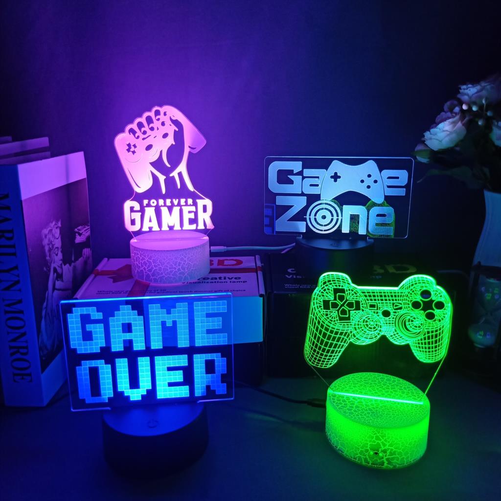 3D Night Lamp Gaming Room Desk - Desk Setup Kids ulasan dan harga