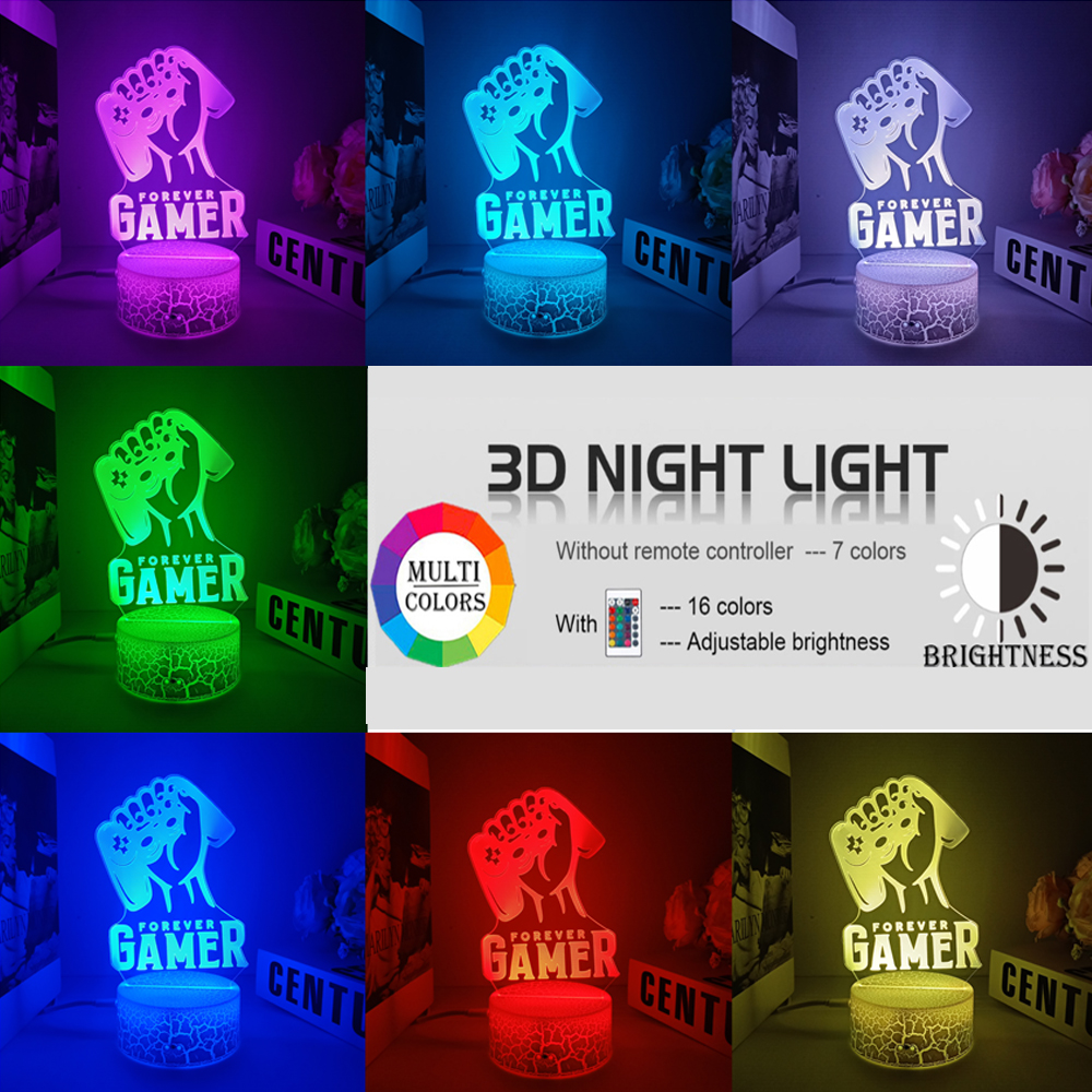3D Night Lamp Gaming Room Desk - Desk Setup Kids ulasan dan harga