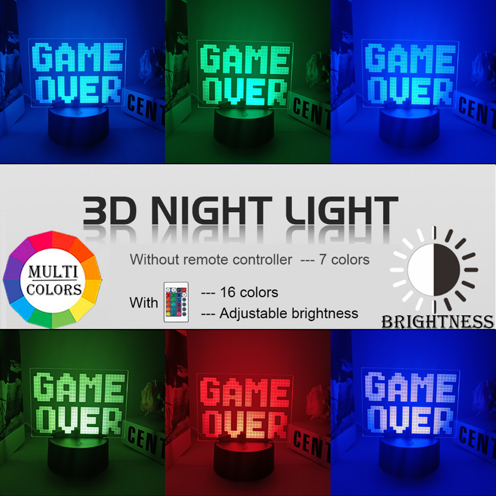 3D Night Lamp Gaming Room Desk - Desk Setup Kids ulasan dan harga