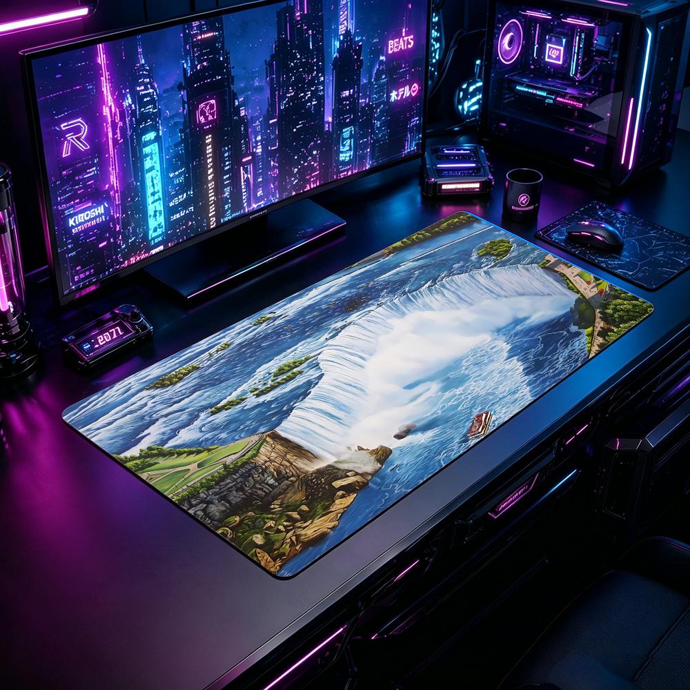Nature NNiagara Fallsed Gaming - Desk Setup Natural ulasan dan harga