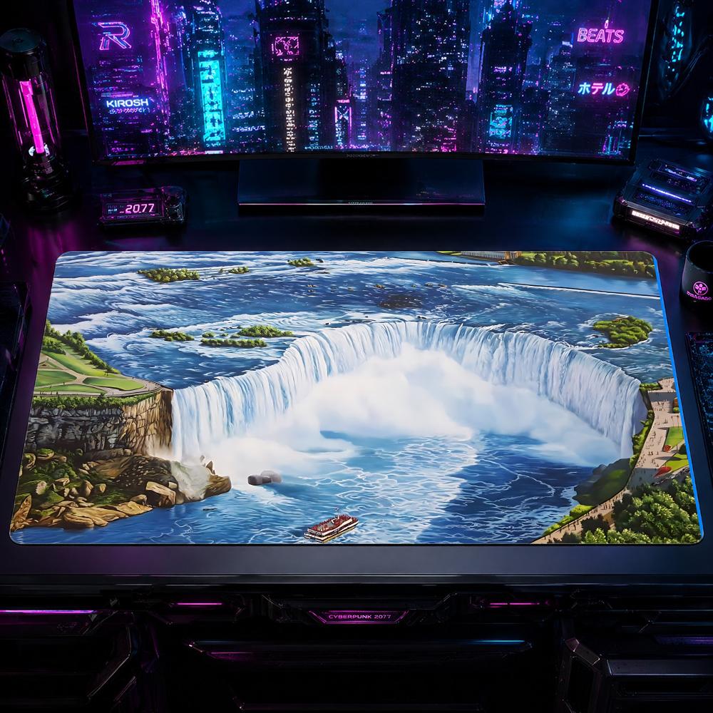 Nature NNiagara Fallsed Gaming - Desk Setup Natural ulasan dan harga