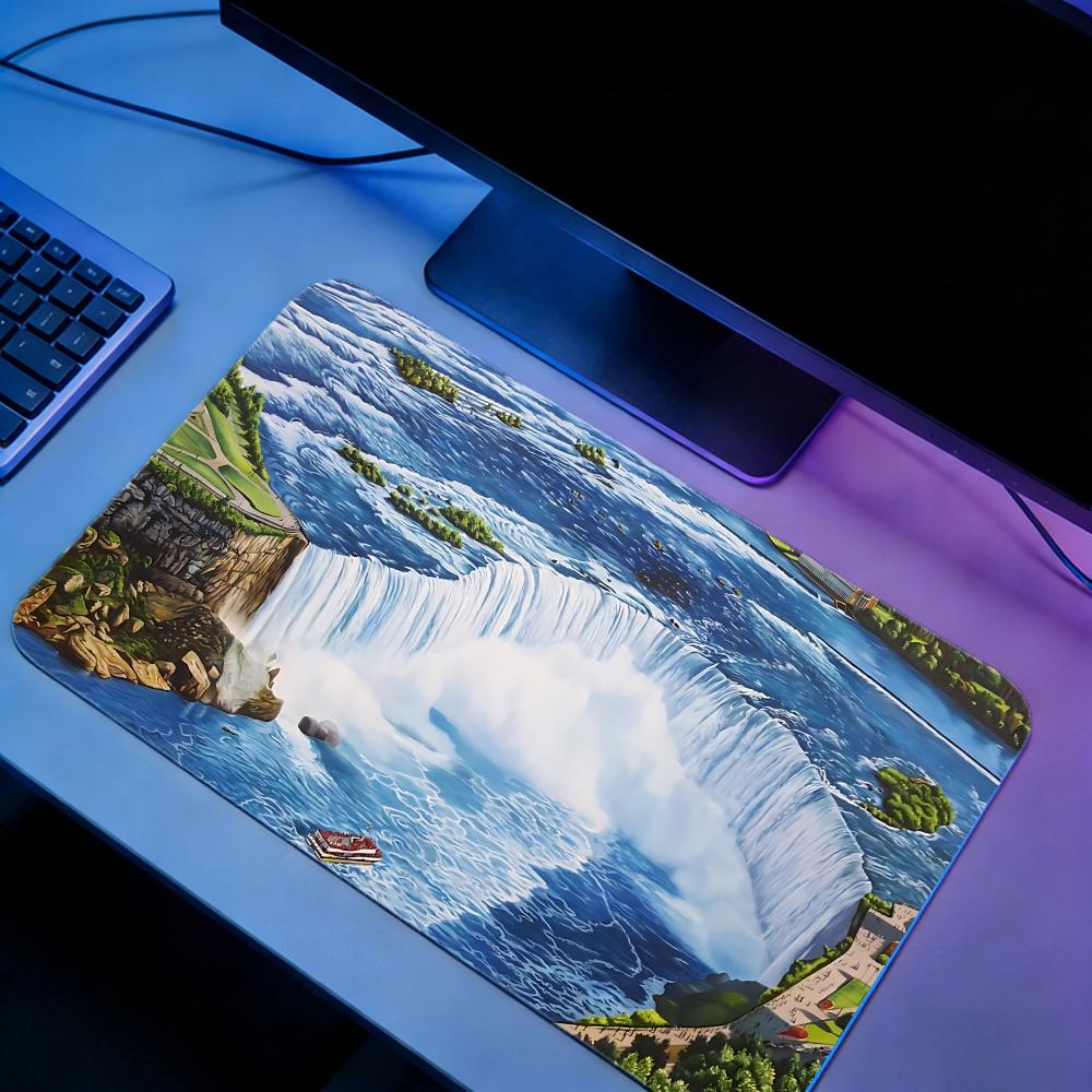 Nature NNiagara Fallsed Gaming - Desk Setup Natural ulasan dan harga
