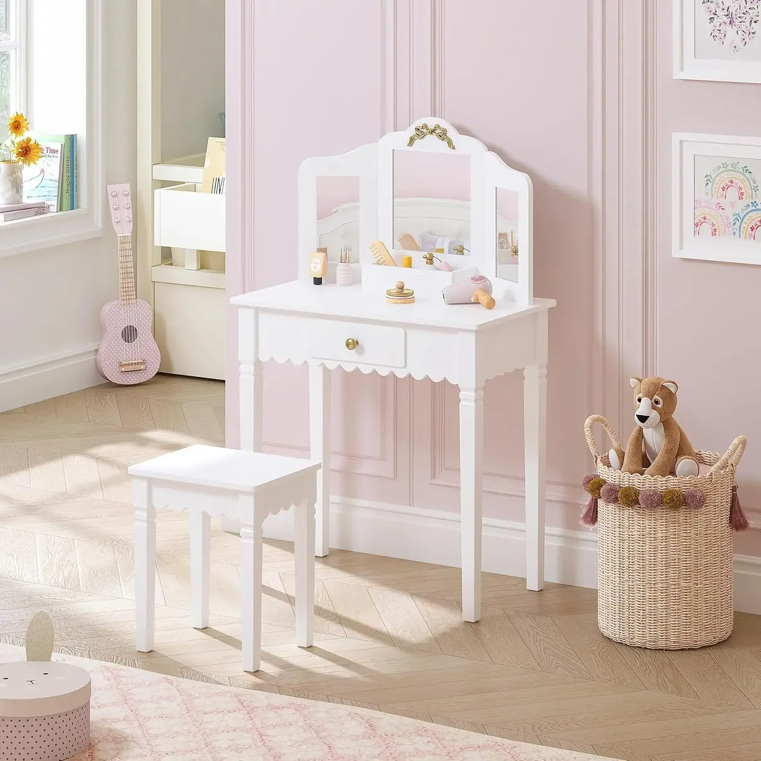 Spirich Kids Vanity Set with M - Desk Setup Kids ulasan dan harga