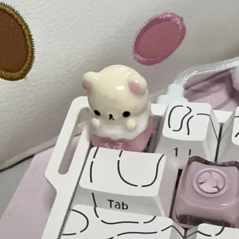 Kawaii Rilakkuma Keycaps Relax - Desk Setup Girly ulasan dan harga