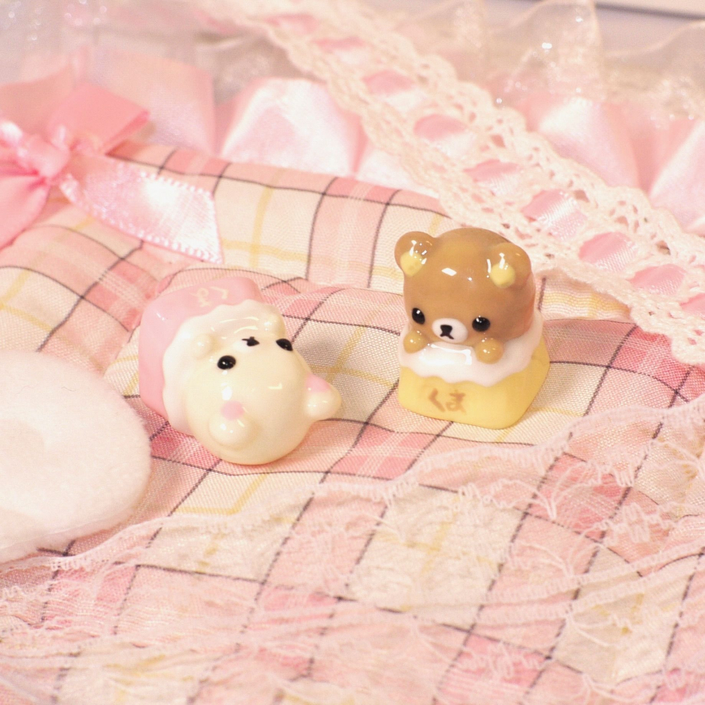 Kawaii Rilakkuma Keycaps Relax - Desk Setup Girly ulasan dan harga