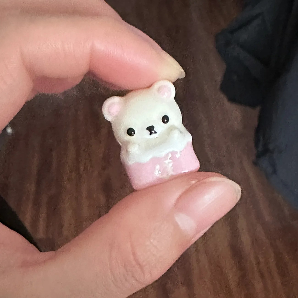 Kawaii Rilakkuma Keycaps Relax - Desk Setup Girly ulasan dan harga