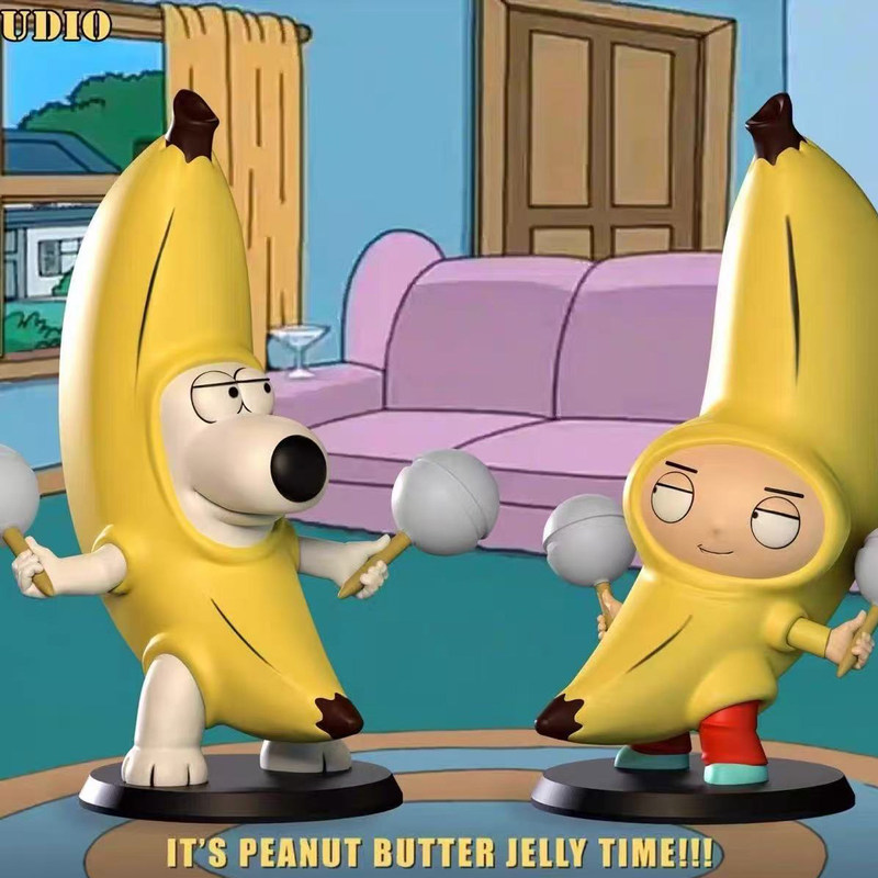 Family Guy Banana 13cm Action  - Desk Setup With Tv ulasan dan harga
