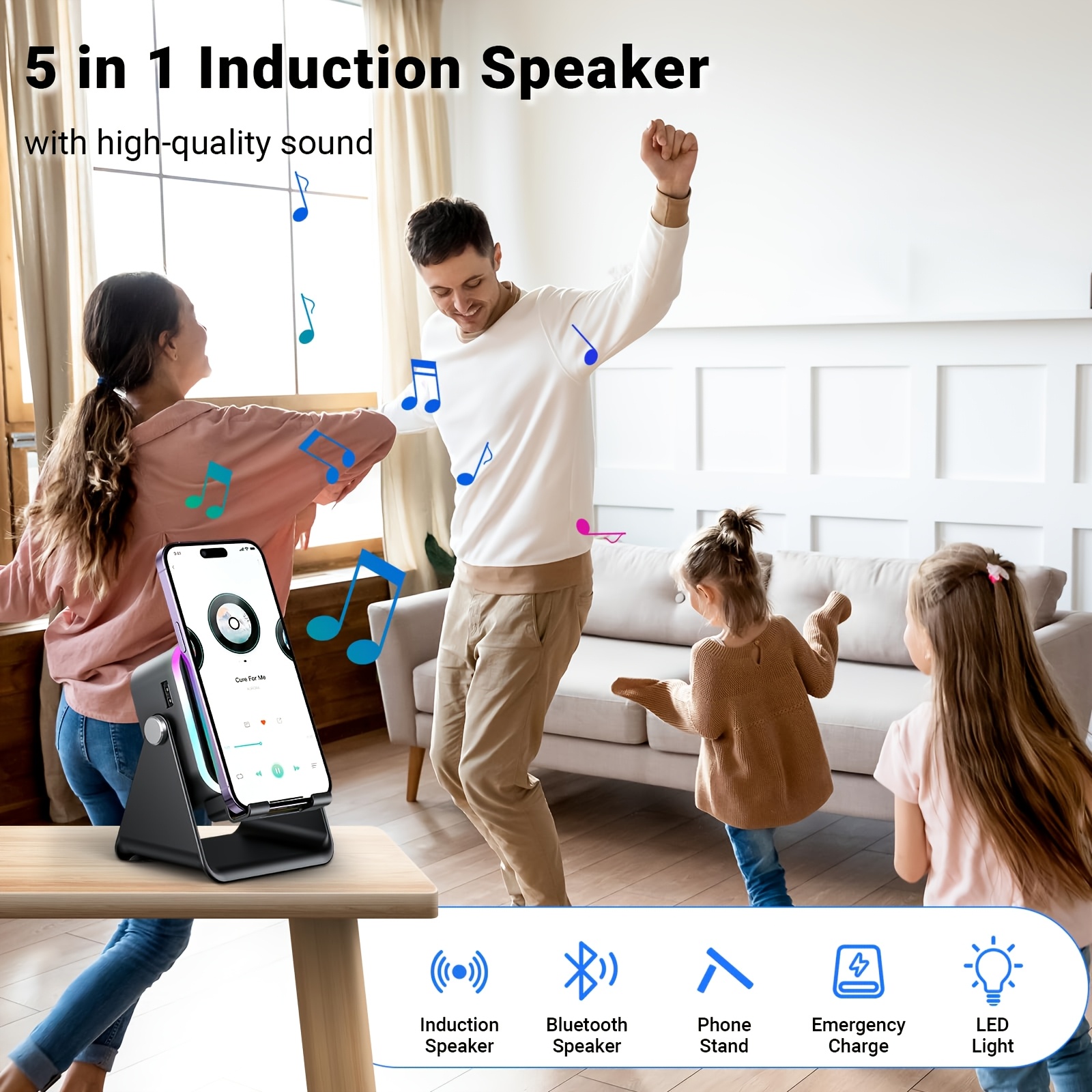 Smart RGB Colorful Light Bluet - Speaker Desk Setup ulasan dan harga