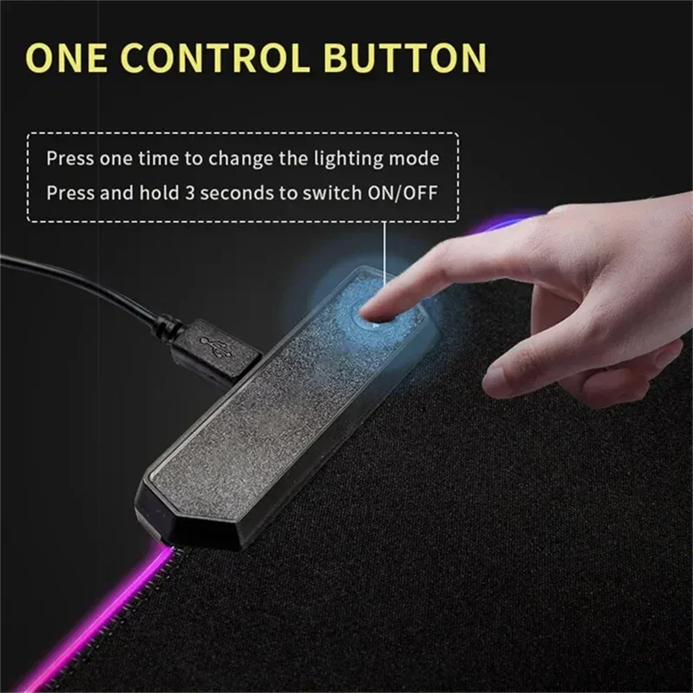 New Gamer Rgb Desk Mat Back Li - Desk Setup Tech ulasan dan harga