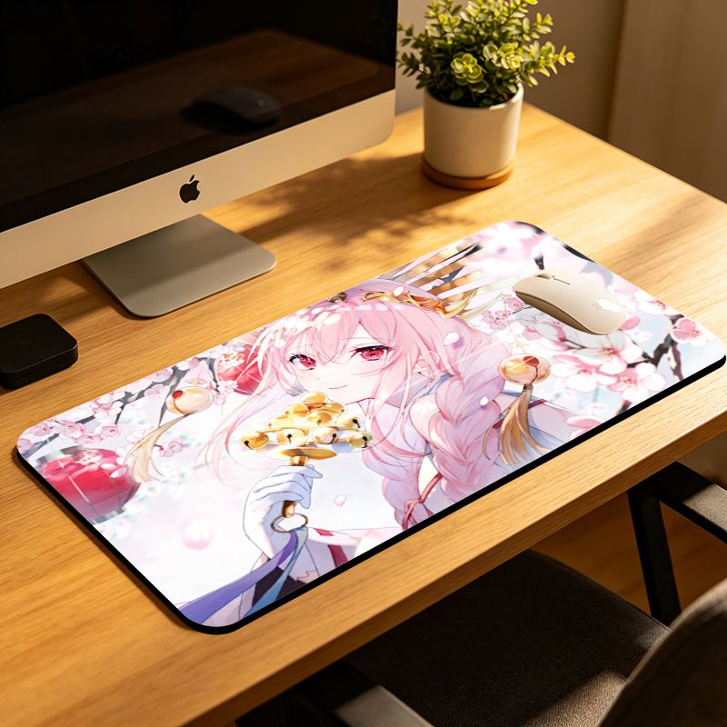 VIKAMA Aesthetic Anime Mouse P - Desk Setup Background ulasan dan harga