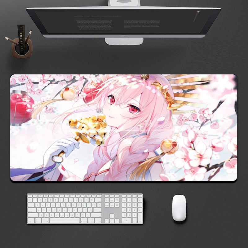 VIKAMA Aesthetic Anime Mouse P - Desk Setup Background ulasan dan harga