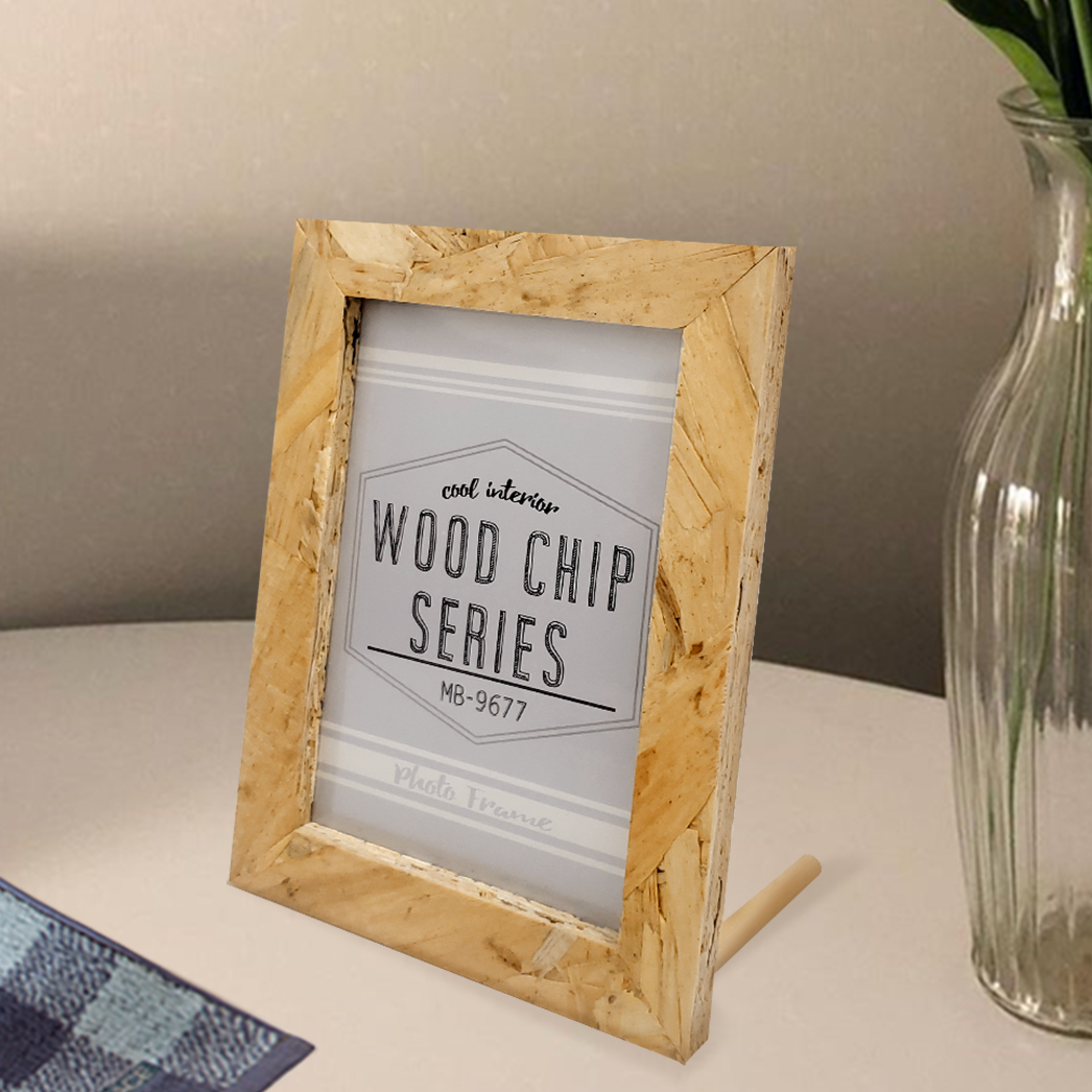 Wooden Picture frame Home Deco - Desk Setup Photo ulasan dan harga