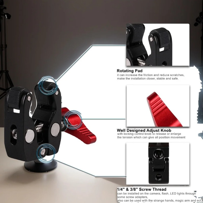 Super Clamp Camera Clamp Mount - Monitor Arm Clamp ulasan dan harga