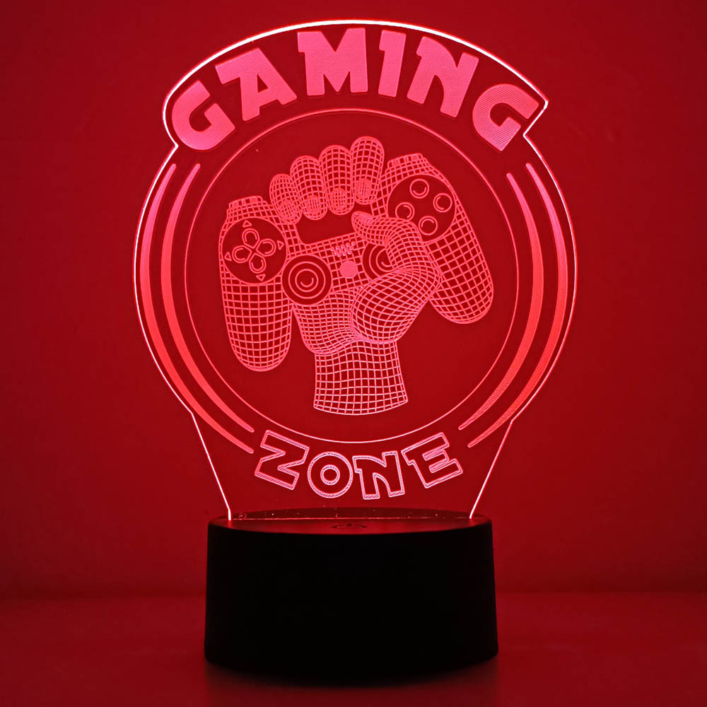 3D Night Light Lamp Gaming Roo - Desk Setup Diy ulasan dan harga