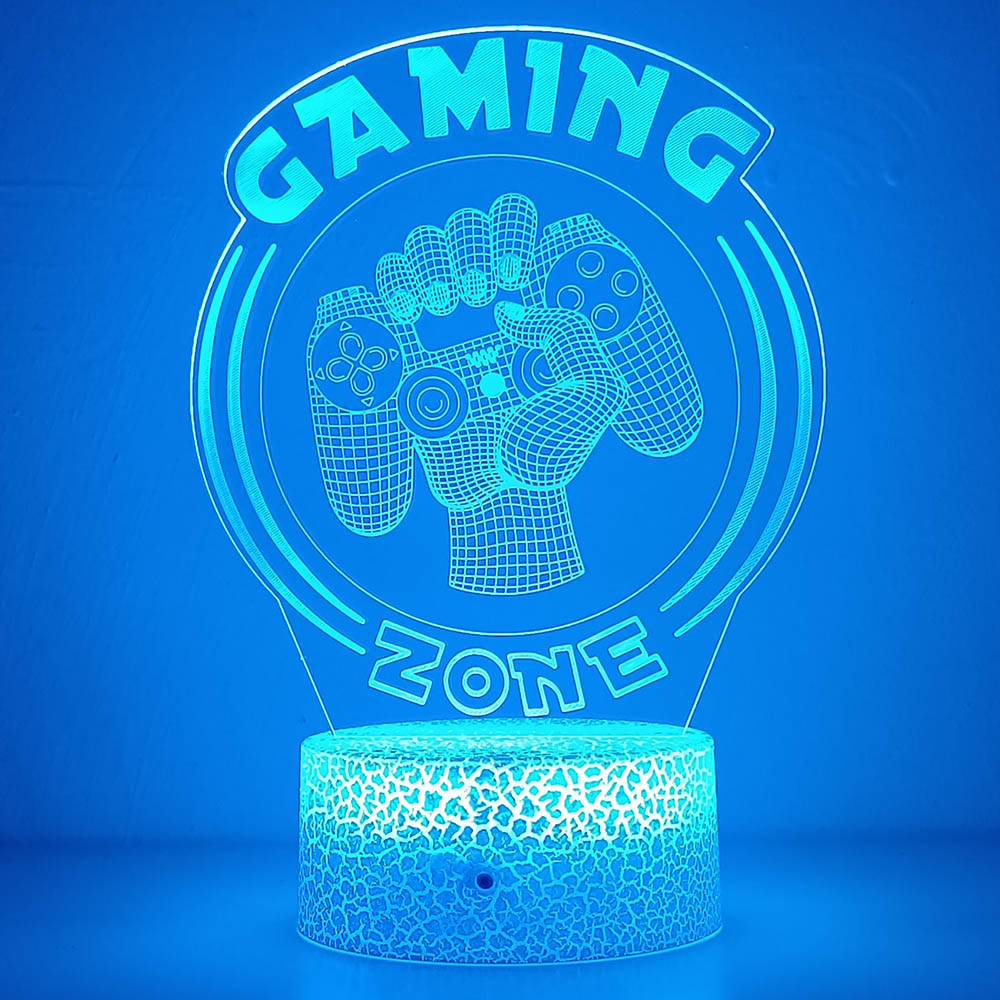 3D Night Light Lamp Gaming Roo - Desk Setup Diy ulasan dan harga
