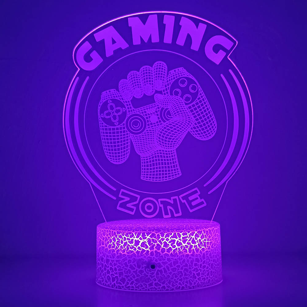 3D Night Light Lamp Gaming Roo - Desk Setup Diy ulasan dan harga