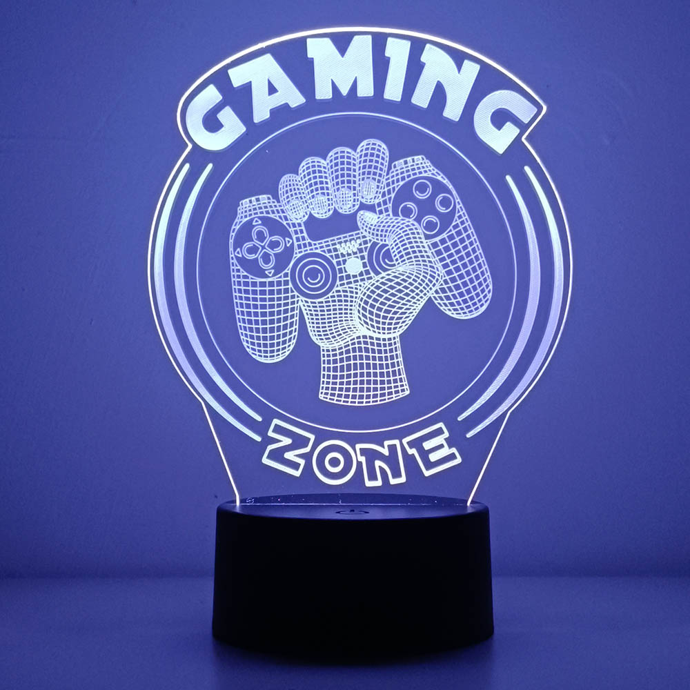 3D Night Light Lamp Gaming Roo - Desk Setup Diy ulasan dan harga