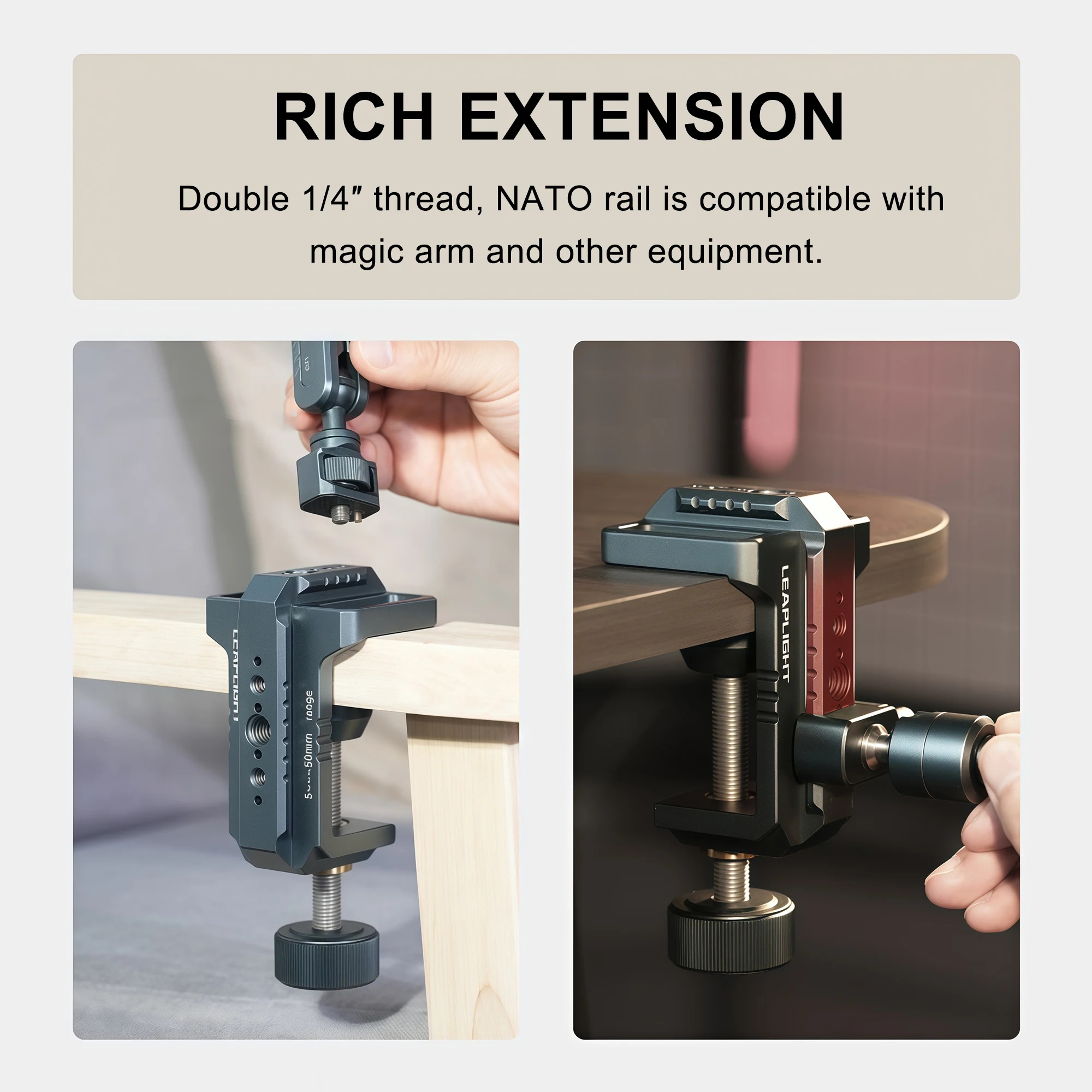 Photography C Clamp Aluminum T - Monitor Arm Clamp ulasan dan harga