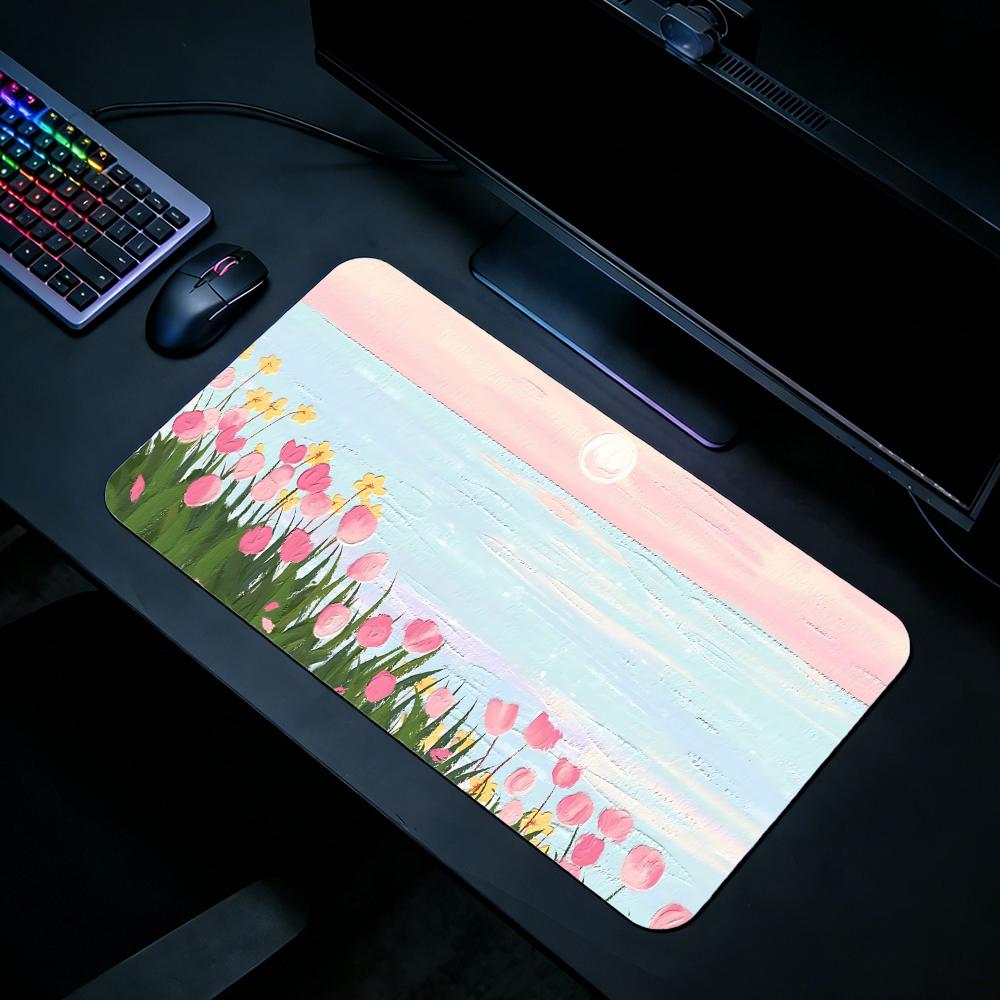 Nature TTuliped Gaming Mouse P - Desk Setup Natural ulasan dan harga