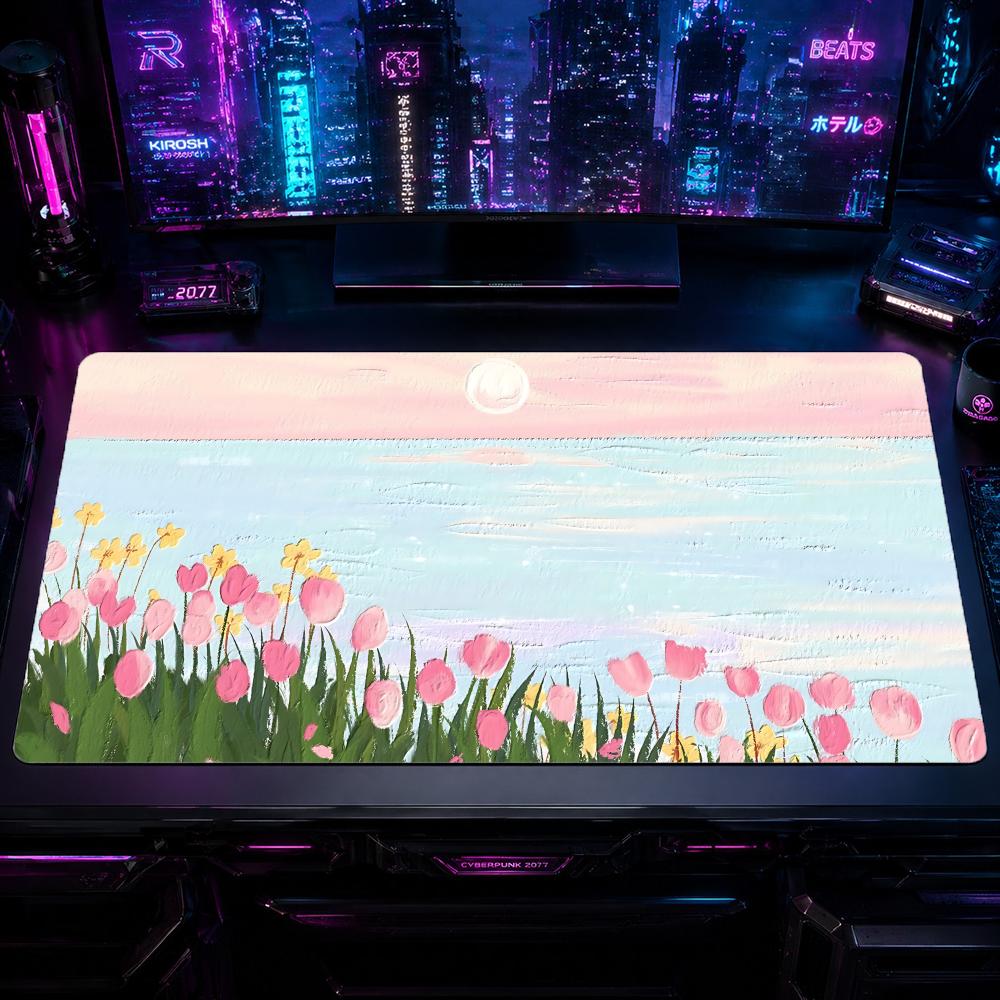 Nature TTuliped Gaming Mouse P - Desk Setup Natural ulasan dan harga