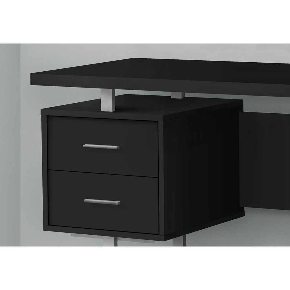 Contemporary 60 Work Desk with - Desk Setup Grey ulasan dan harga