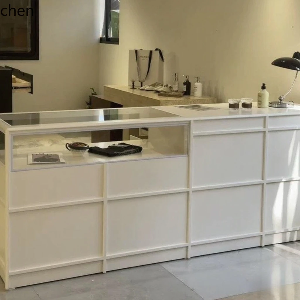 HYS Clothing Store Island Tabl - Desk Setup For Office ulasan dan harga
