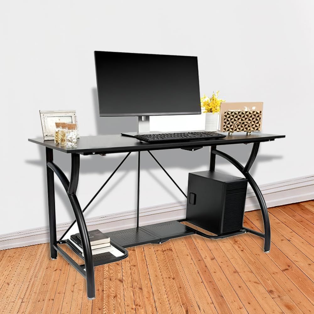 Space-Saving Collapsible Compu - Desk Setup Laptop And Monitor ulasan dan harga