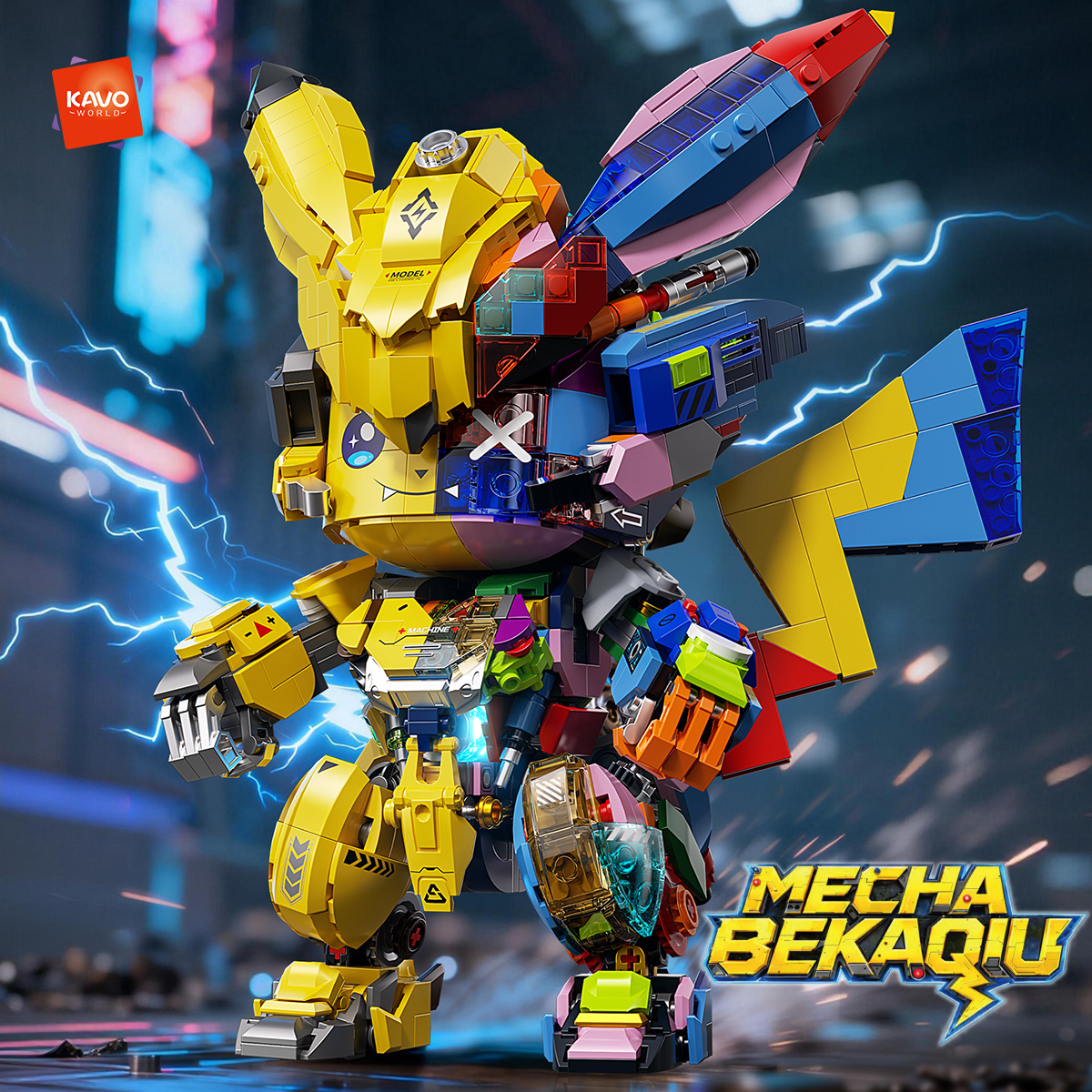 KAVOWORLD 1505 PCS DIY Mecha A - Desk Setup Diy ulasan dan harga