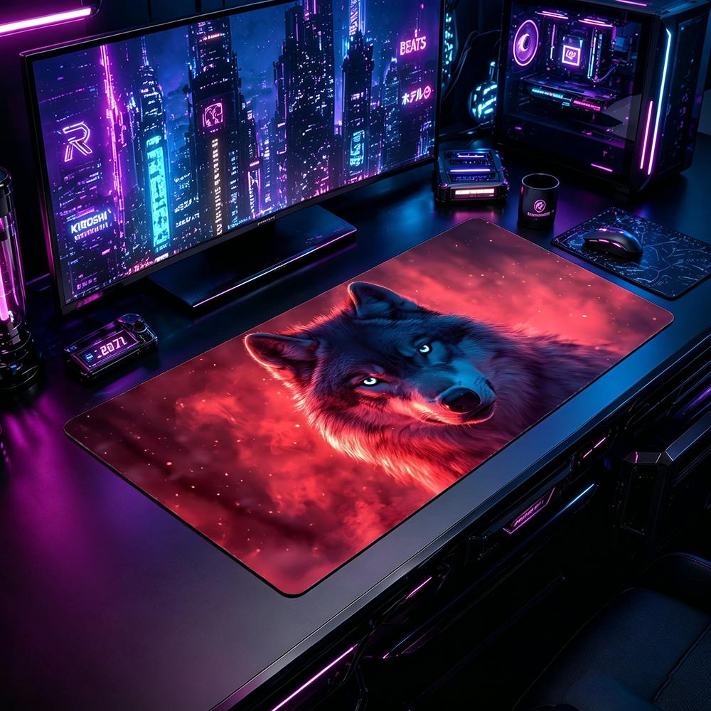 Nature Wolf Gaming Mouse Pad M - Desk Setup Natural ulasan dan harga