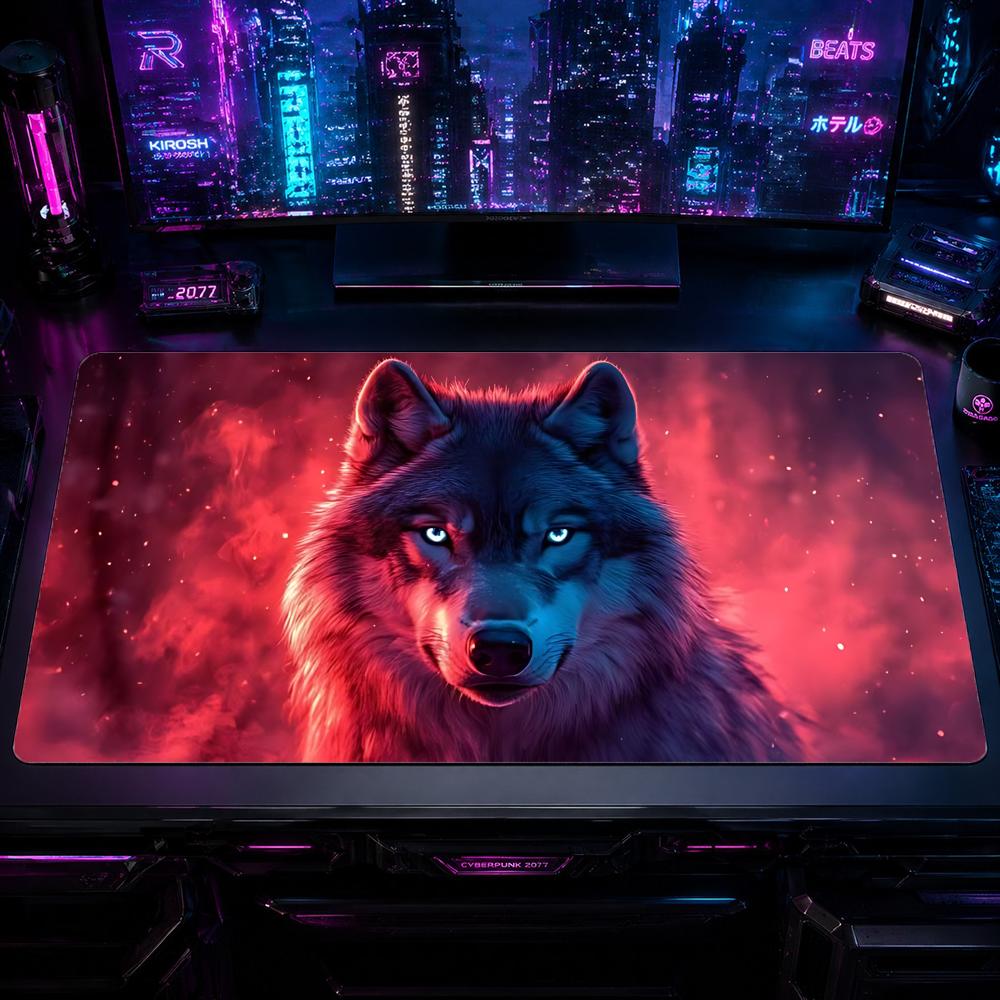 Nature Wolf Gaming Mouse Pad M - Desk Setup Natural ulasan dan harga