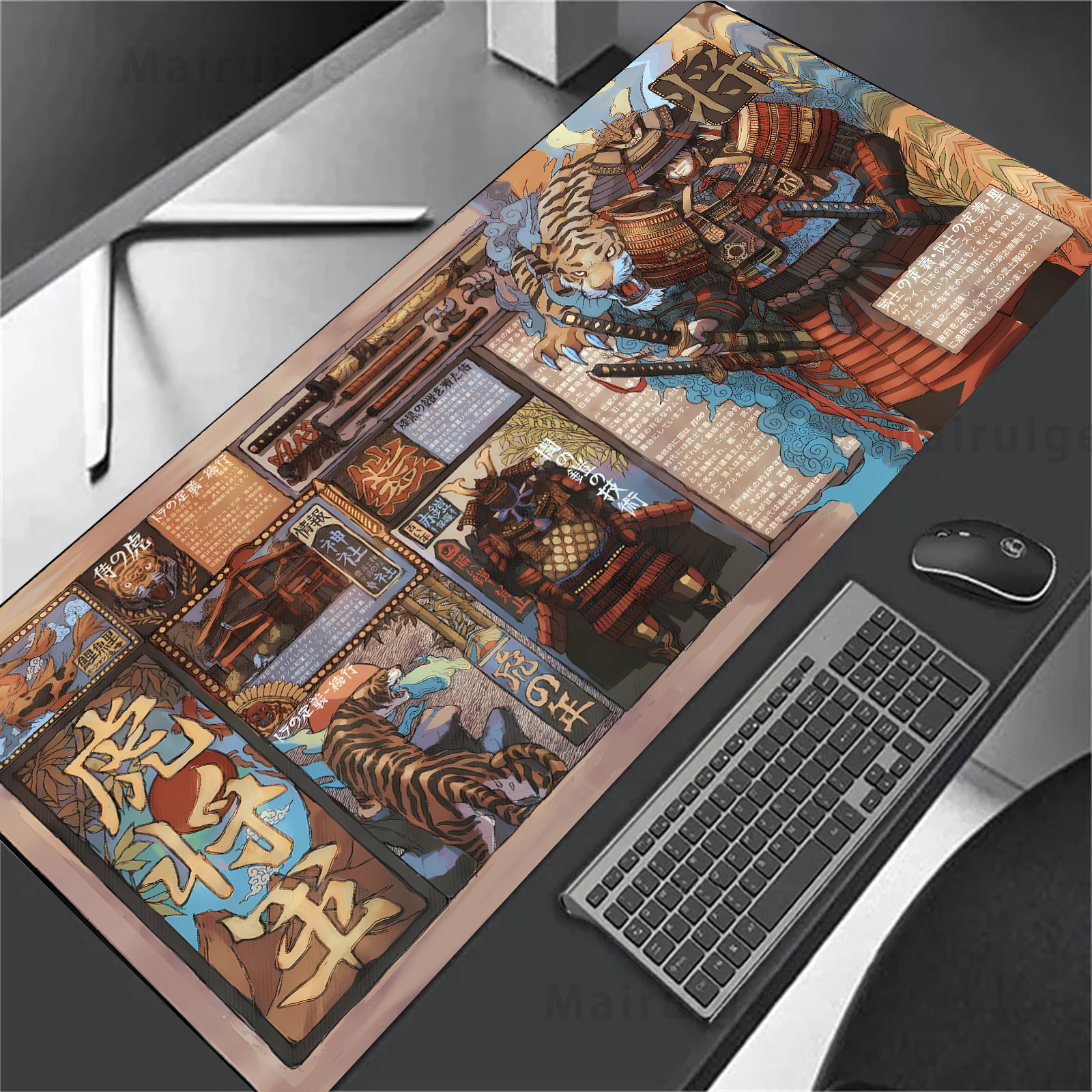 Large Mouse Pad Japanese Stree - Desk Setup Diy ulasan dan harga
