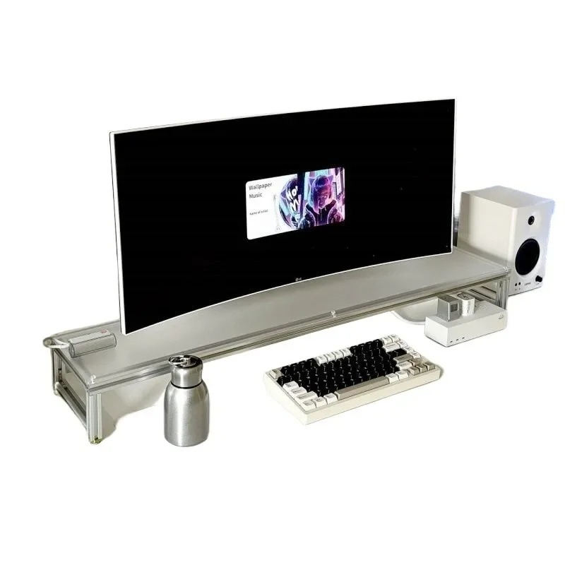 Aluminum Monitor Stand Acrylic - Desk Setup Diy ulasan dan harga