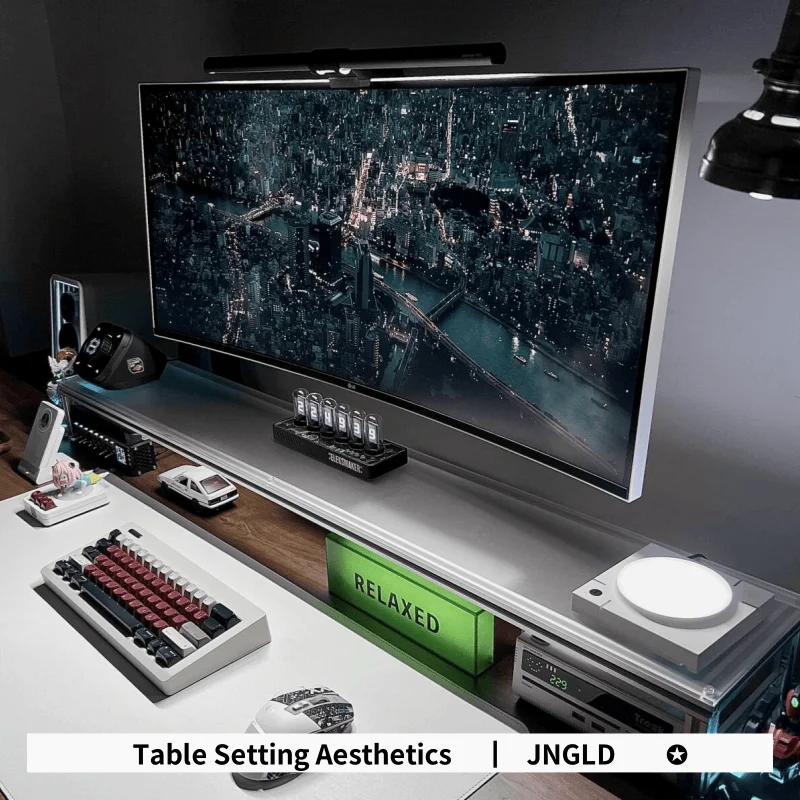 Aluminum Monitor Stand Acrylic - Desk Setup Diy ulasan dan harga