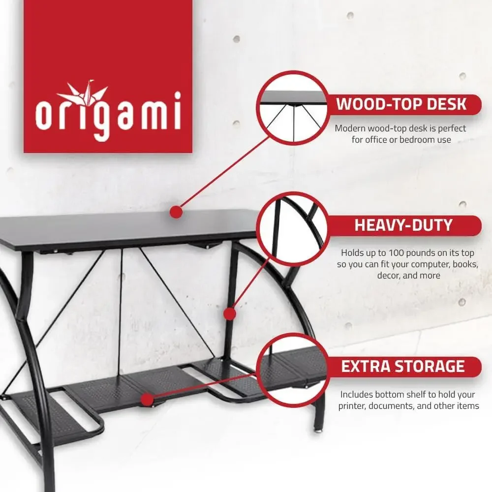 Space-Saving Foldable Desk for - Desk Setup Laptop And Monitor ulasan dan harga