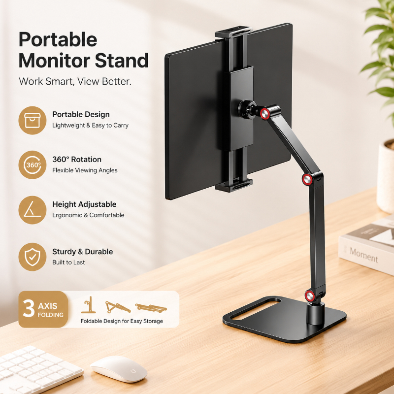 Expandable Portable Monitor Mo - Desk Setup Laptop And Monitor ulasan dan harga