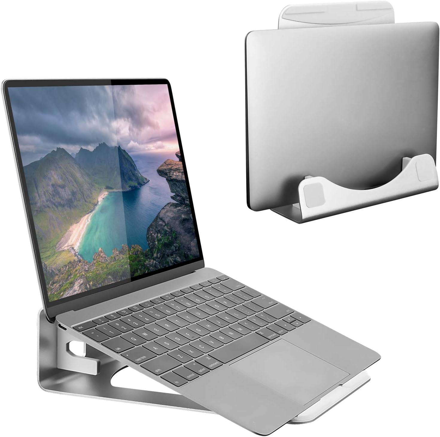 Vertical Laptop Stand for Desk - Desk Setup Laptop And Monitor ulasan dan harga