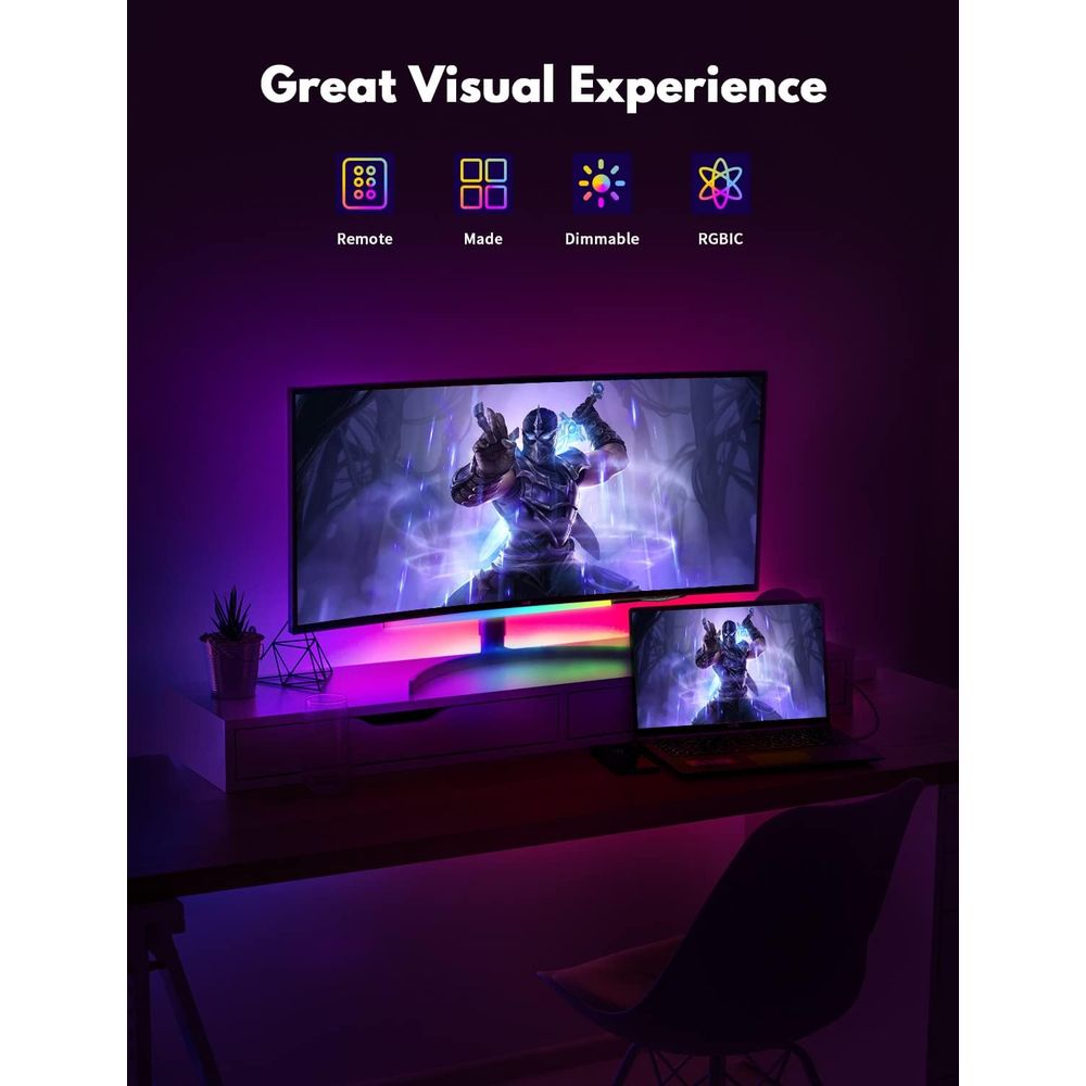 12 5V USB-Powered RGB Light Ba - Desk Setup Options ulasan dan harga