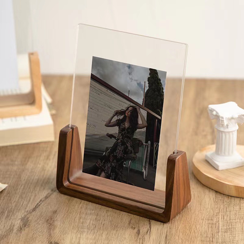 Walnut/Beech Creative Photo Fr - Desk Setup Photo ulasan dan harga