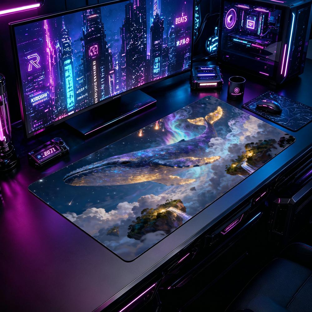 Nature Whale Gaming Mouse Pad  - Desk Setup Natural ulasan dan harga