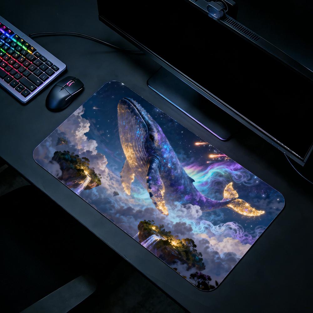 Nature Whale Gaming Mouse Pad  - Desk Setup Natural ulasan dan harga